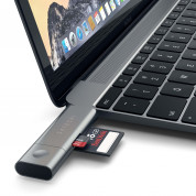 Satechi USB-C Card Reader USB 3.0 - четец за microSD и SD карти памет за мобилни устройства (тъмносив) 17