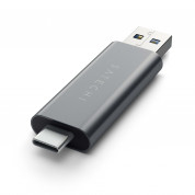 Satechi USB-C Card Reader USB 3.0 - четец за microSD и SD карти памет за мобилни устройства (тъмносив) 3
