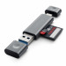 Satechi USB-C Card Reader USB 3.0 - четец за microSD и SD карти памет за мобилни устройства (тъмносив) 11