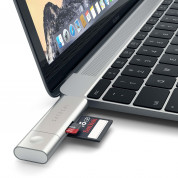 Satechi USB-C Card Reader USB 3.0 - четец за microSD и SD карти памет за мобилни устройства (сребрист) 8