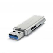 Satechi USB-C Card Reader USB 3.0 - четец за microSD и SD карти памет за мобилни устройства (сребрист) 1