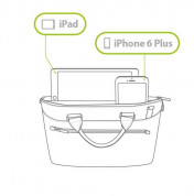 Moshi Urbana Mini Bag - стилна и луксозна кожена чанта за MacBook 12 с отделение за таблети и смартфони (жълт) 5