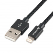 4smarts MFI RapidCord FlipPlug Lightning Data Cable 1m. - сертифициран lightning кабел (100 см.) за iPhone, iPad и iPod с Lightning вход (черен) 1