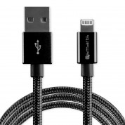 4smarts MFI RapidCord FlipPlug Lightning Data Cable 1m. - сертифициран lightning кабел (100 см.) за iPhone, iPad и iPod с Lightning вход (черен)