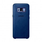 Samsung Alcantara Cover EF-XG950ALEGWW - оригинален кейс от алкантара за Samsung Galaxy S8 (тъмносин) 1