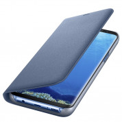 Samsung LED View Cover EF-NG955PLEGWW - оригинален кожен калъф през който виждате информация от дисплея за Samsung Galaxy S8 Plus (син) 1