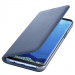 Samsung LED View Cover EF-NG955PLEGWW - оригинален кожен калъф през който виждате информация от дисплея за Samsung Galaxy S8 Plus (син) 2