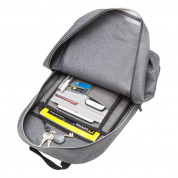 Knomo Harpsden Laptop Backpack - луксозна раница за преносими компютри до 14 инча (тъмносив) 3