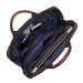 Knomo Foster Leather Laptop Briefcase - луксозна кожена чанта за преносими компютри до 14 инча (кафяв) 4