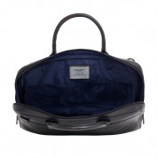 Knomo Foster Leather Laptop Briefcase - луксозна кожена чанта за преносими компютри до 14 инча (черен) 4
