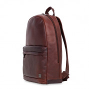 Knomo Albion Leather Laptop Backpack 15.6 in. (brown) 2
