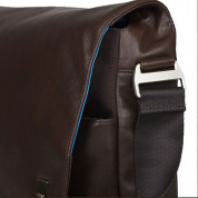 Knomo Kobe Soft Leather Messenger Bag 15in. - Brown 2