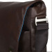 Knomo Kobe Soft Leather Messenger Bag - луксозна кожена чанта за преносими компютри до 15 инча (кафяв) 3