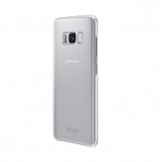 Samsung Clear Cover Case EF-QG950CSEGWW - оригинален TPU кейс за Samsung Galaxy S8 (прозрачен-сребрист) 