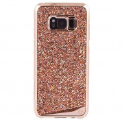 CaseMate Brilliance Case - кейс с висока защита и кристали за Samsung Galaxy S8 Plus (розово злато) 1