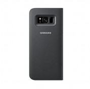 Samsung Flip Case Leather LED EF-NG950PBEGWW - оригинален кожен калъф през който виждате информация от дисплея на Samsung Galaxy S8 (черен) 2
