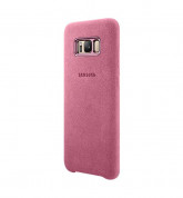Samsung Alcantara Cover EF-XG955APEGWW - оригинален кейс от алкантара за Samsung Galaxy S8 Plus (розов)