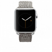 Casemate Brilliance Leather Strap - луксозна кожена (естествена кожа) каишка за Apple Watch 42мм, 44мм (сребрист) 1