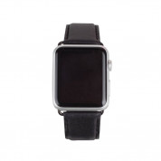 Casemate Signature V2 Leather Strap - класическа кожена (естествена кожа) каишка за Apple Watch 42мм, 44 мм (черен) 5
