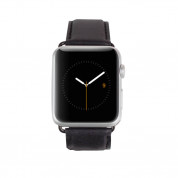Casemate Signature V2 Leather Strap - класическа кожена (естествена кожа) каишка за Apple Watch 42мм, 44 мм (черен) 4