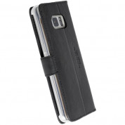 Krusell Sunne Folio Case - кожен калъф (ествествена кожа) тип портфейл за Samsung Galaxy S8 (черен) 1