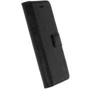 Krusell Sunne Folio Case - кожен калъф (ествествена кожа) тип портфейл за Samsung Galaxy S8 (черен)