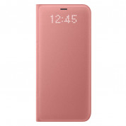Samsung Flip Case Leather LED EF-NG950PPEGWW for Samsung Galaxy S8 (pink) 1