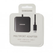 Samsung Multiport 4K HDMI Adapter EE-PW700B - оригинален адаптер с USB-C и USB 3.0 към HDMI вход за смартфони и таблети с USB-C  3