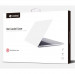 Comma Hard Jacket Cover - тънък (1мм.) предпазен кейс за MacBook Pro 15 Touch Bar (модели от 2016 до 2019 година) (сив-прозрачен) 4