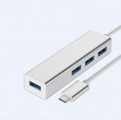 Comma iRonclad USB-C Hub with USB 3.0 - алуминиев USB-C хъб с 4xUSB 3.0 изхода