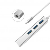 Devia Leopard USB-C Hub USB 3.0 with Ethernet Adapter 