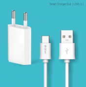 Devia Smart Charger USB-C Suit - захранване с USB и USB-C кабел за устройства с USB-C стандарт  2