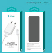 Devia Smart Charger USB-C Suit - захранване с USB и USB-C кабел за устройства с USB-C стандарт  3
