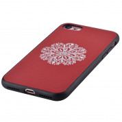 Devia Flower Embroidery Case for iPhone 8 Plus, iPhone 7 Plus (red) 3