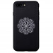 Devia Flower Embroidery Case - дизайнерски кожен кейс с ръчна бродерия за iPhone 8 Plus, iPhone 7 Plus (черен) 1