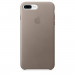 Apple iPhone Leather Case - оригинален кожен кейс (естествена кожа) за iPhone 8 Plus, iPhone 7 Plus (светлосив) 1