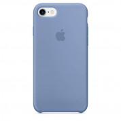 Apple Silicone Case - оригинален силиконов кейс за iPhone 8, iPhone 7 (светлосин)