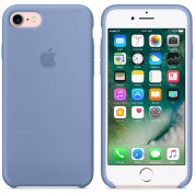 Apple Silicone Case - оригинален силиконов кейс за iPhone 8, iPhone 7 (светлосин) 5