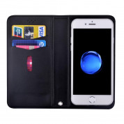 Devia Flexy Universal Smartphone Case - универсален кожен калъф със слот за кр. карти за смартфони до 5 инча (черен) 1