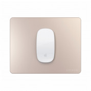 Satechi Aluminium Mouse Pad - дизайнерски алуминиев пад за мишка (розово злато) 3