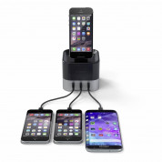 Satechi Smart Charging Stand - захранване с 3хUSB и поставка за смартфони, Apple Watch и Fitbit Blaze 5