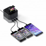 Satechi Smart Charging Stand - захранване с 3хUSB и поставка за смартфони, Apple Watch и Fitbit Blaze 4