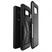 Verus Damda Glide Case - висок клас хибриден удароустойчив кейс с място за кр. карти за Samsung Galaxy S8 (черен) 3
