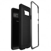 Verus High Pro Shield Case - висок клас хибриден удароустойчив кейс за Samsung Galaxy S8 Plus (черен-сив) 3