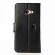 JT Berlin LeatherBook Style Case - хоризонтален кожен (естествена кожа) калъф тип портфейл за Samsung Galaxy A3 (2017)(черен) 5