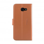 JT Berlin LeatherBook Style Case - хоризонтален кожен (естествена кожа) калъф тип портфейл за Samsung Galaxy A5 (2017) (кафяв) 5