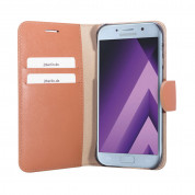 JT Berlin LeatherBook Style Case - хоризонтален кожен (естествена кожа) калъф тип портфейл за Samsung Galaxy A5 (2017) (кафяв) 3