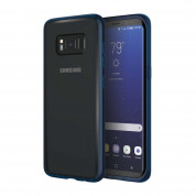 Incipio Octane Pure Case - удароустойчив хибриден кейс за Samsung Galaxy S8 (син-прозрачен)