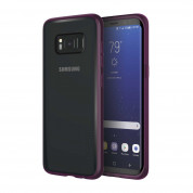 Incipio Octane Pure Case - удароустойчив хибриден кейс за Samsung Galaxy S8 (лилав-прозрачен)