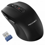 TeckNet M006 2.4G Wireless Mouse - ергономична безжична мишка (за Mac и PC) (черна)